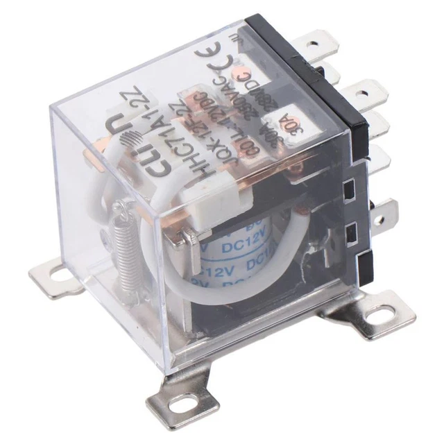 PLASTIC 8 PIN General Purpose Power Relay LED Indicator Electromagnetic ...