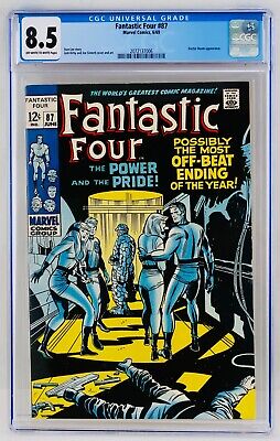 Fantastic Four #87 CGC 8.5 O-W to Off-White Pages Doctor Doom Appearance FF 1969
