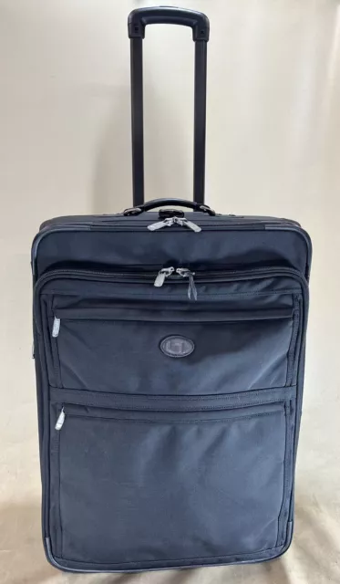 Kirkland Signature Black 26” Upright Expandable Wheeled Large Trip Suitcase