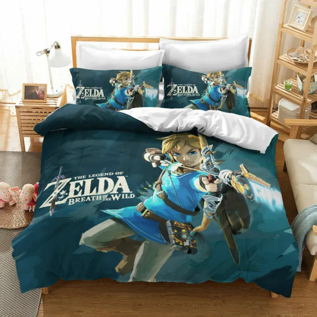 3D The Legend of Zelda Game Bedding Set Doona Duvet Cover Quilt Cover PillowCase