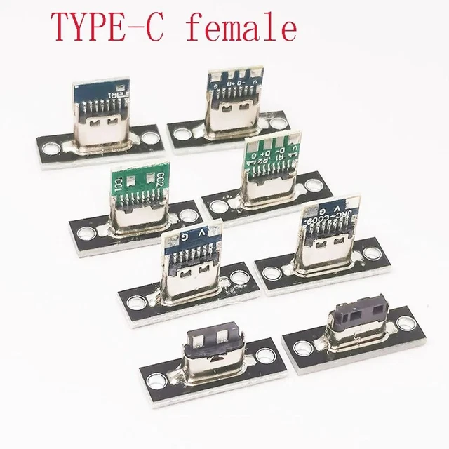 USB-C Buchse Typ C 4Pin Reparatur Diy Nachrüsten Black White Charging Port 15CM USB-C Buchse Typ C 4Pin Reparatur Diy Nachrüsten Black White Charging Port 15CM