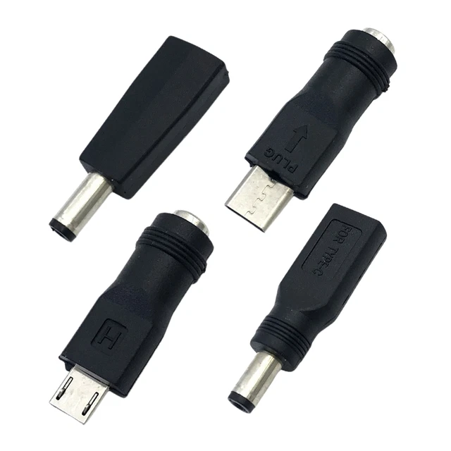 Mini USB USB C 3.1 Type C To DC Power Charger Adapter Connector