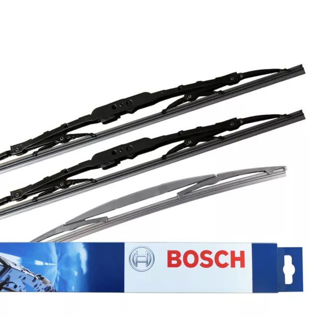 Bosch Superplus Front & Specific Rear Wiper Blades Genuine Windscreen Window Set