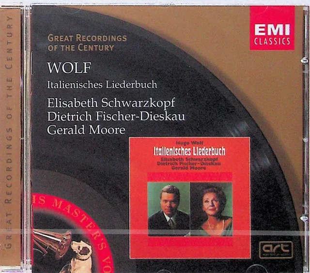 Wolf: Italienisches Liederbuch -1969 CD -NEW-Gerald Moore, Elisabeth Schwarzkopf