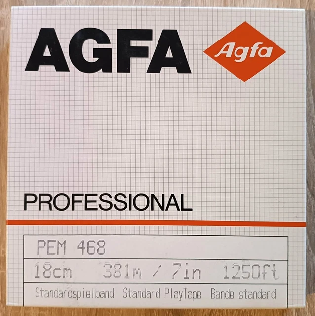 Bande magnétique AGFA Professional PEM 468 - 18 cm / 7 inch