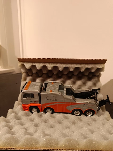 Camion MAN 16.192 Benne Chantier - Conrad 1/50 - Jaune - Occasion
