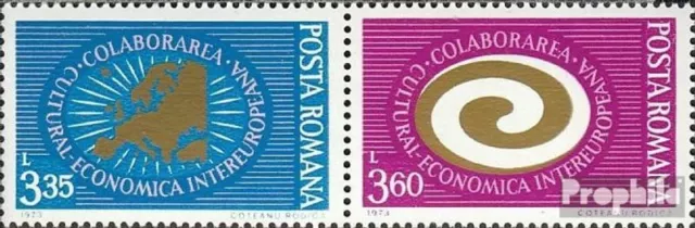 Rumanía  3120-3121 pareja (edición completa) nuevo 1973 entre Europa