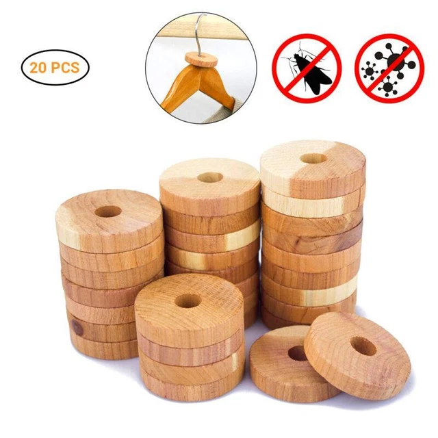 20 x blocchi repellenti per falene in legno naturale cedro per abbigliamento