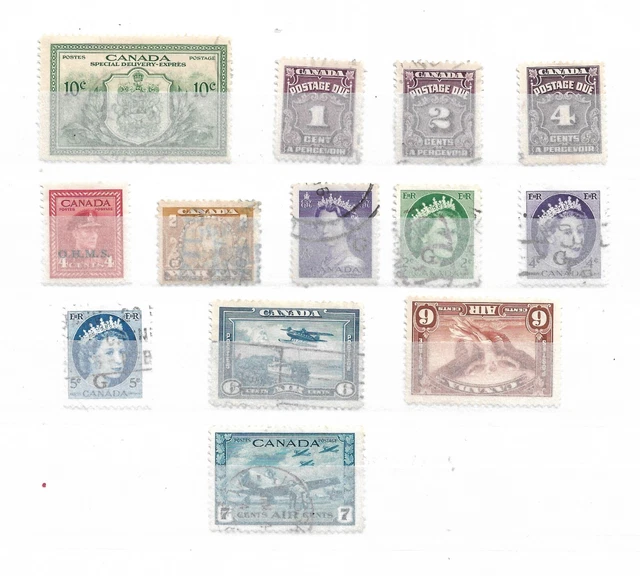 Canada -  Back Of The Book - Lot Of Old Stamps