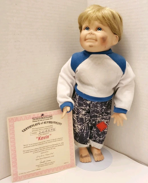 Ashton-Drake Galleries Porcelain Boy Doll Kevin Porcelain Figure