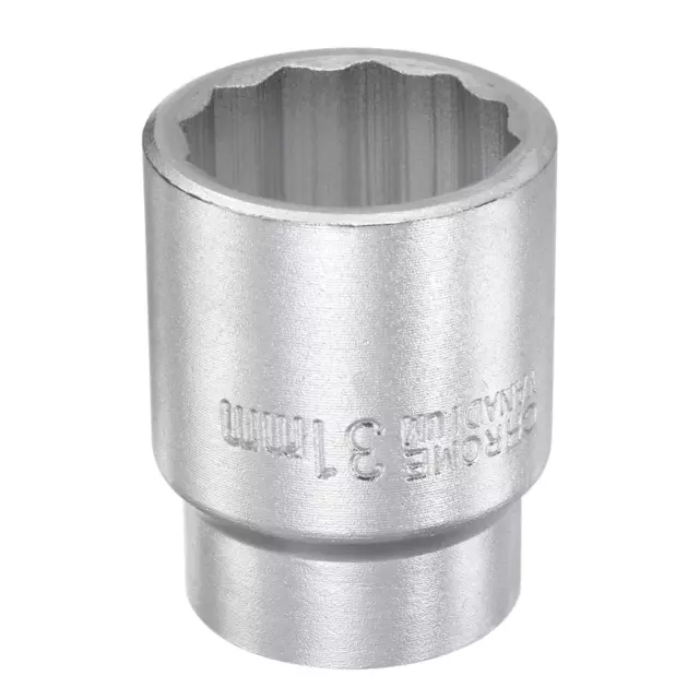 3/4 Inch Square Drive 12 Point 31mm Standard Impact Socket Alloy Steel