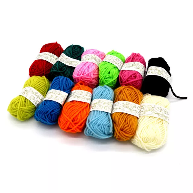12 x Filzwolle Wolle zum Strickfilzen Schurwolle Hausschuhe DIY Spielzeug Craft