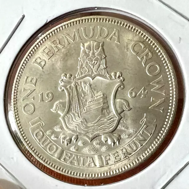 1964 Bermuda Silver Crown  Brilliant Uncirculated