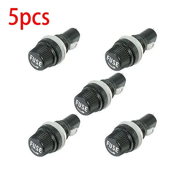 5 Pièces Châssis Montage Panneau Support Fusible Douille for 5x20mm Verre 250V