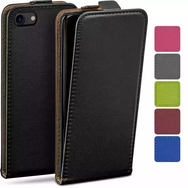 Hülle für Apple iPhone 8 Flip Case Klapp Handy Tasche 360 Grad Etui Schutzhülle