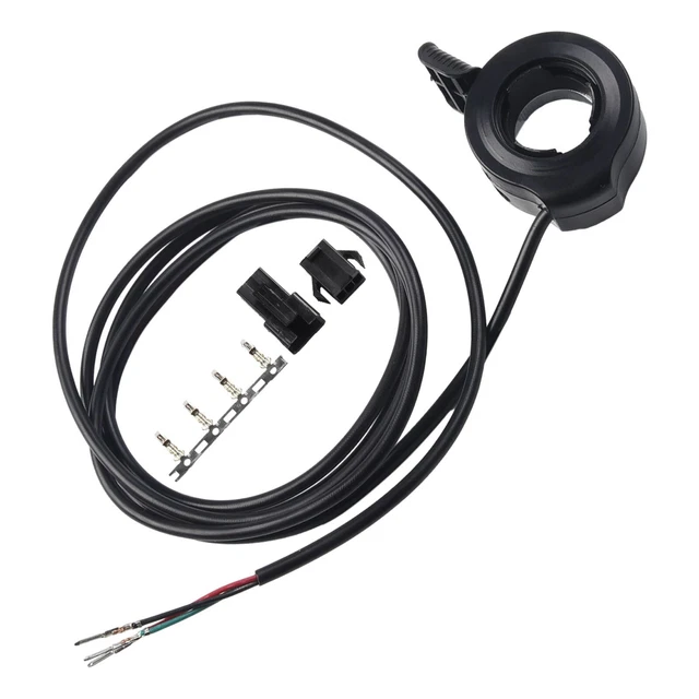 Accélérateur Au Pouce Pour Vélo électrique Et Scooter - Contrôle De Vitesse Réglable - Câble 1,6m - Gauche Ou Droite - 9