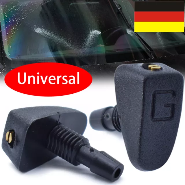 2StkUniversal Scheibenwaschdüse Spritzdüse Waschdüse Wischerarm Düsen Auto Wiper