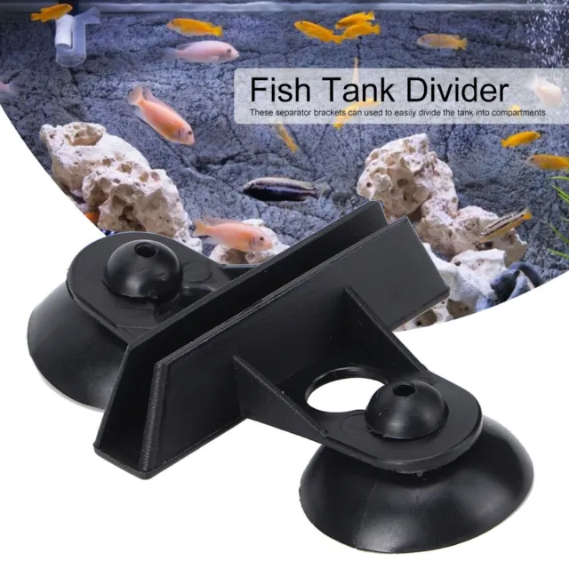 40PCS PVC Aquarium Fish Tank Suction Cup Separating Board Divider Support Cl Dy9