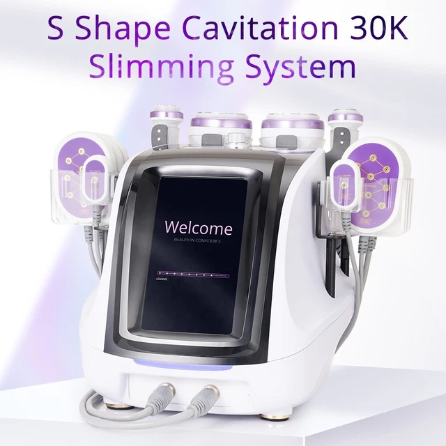 6 in 1 Cavi 30K Microcurrent Led Pads Body Massager Skin Care Beauty Machine USA