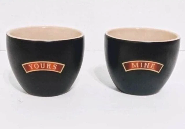 Bailey's Irish Cream "Mine & Yours" ceramic cups