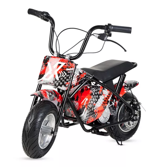 Mini moto electrica de motocross cross bateria 300w 36v niños bluetooth 3colores