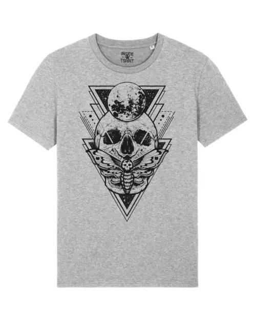 Maglietta Teschio Tatuaggio Geometrico Skull Triangle Art Tattoo T-Shirt Unisex
