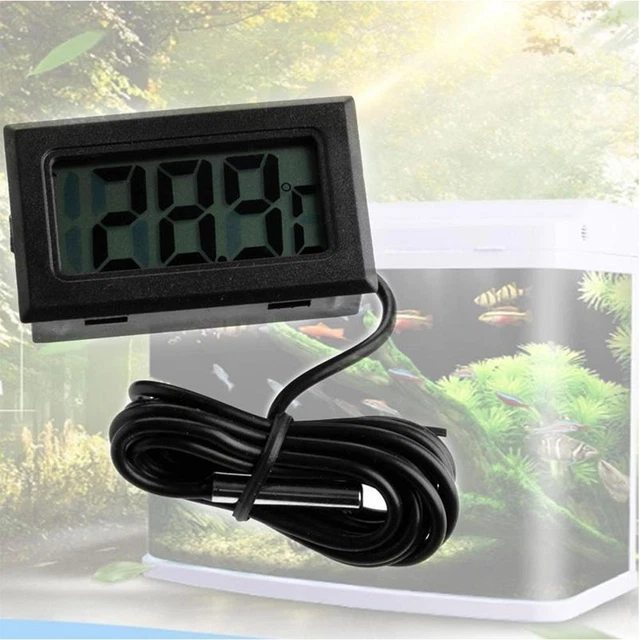 Termómetro Digital Lcd Acuario Para Tanque De Peces Refrigerador De Agua V5P9