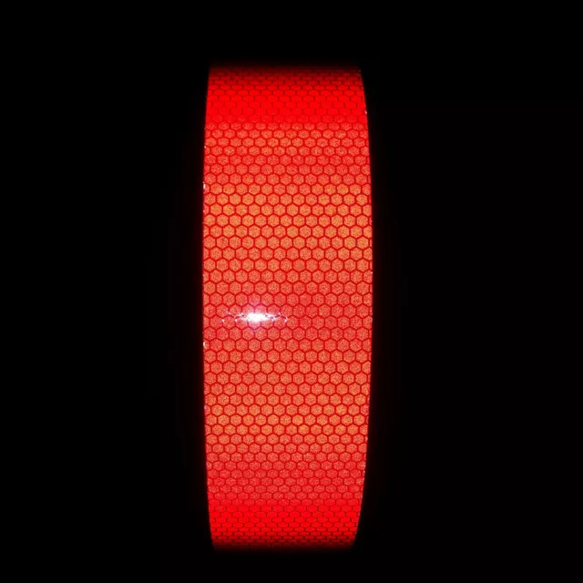 RED reflective adhesive diamond tape 3m long x 50mm wide retro reflective / roll