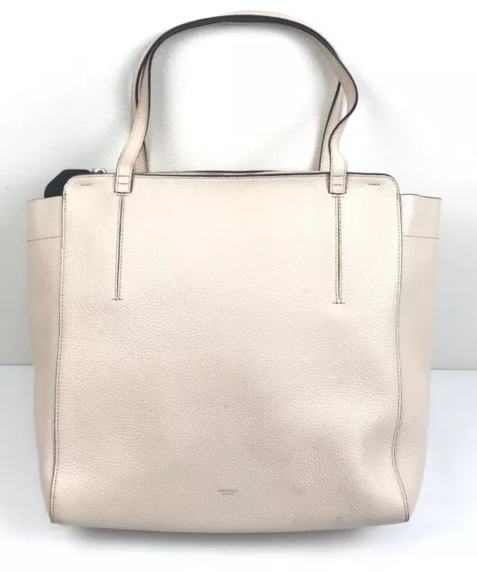 OROTON BEIGE NUDE LIGHT ROSE Pink Genuine Leather Shoulder Tote