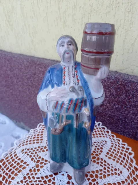сarafe  Ukraine  Cossack bottle  porcelain for viski, vodka