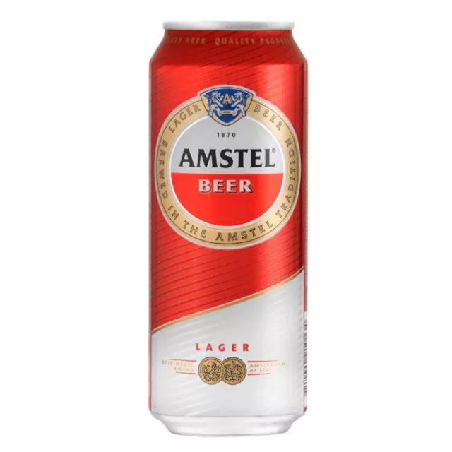 Amstel Pale Lager 24 X 440Ml Full Strength Lager Cans From The Netherlands