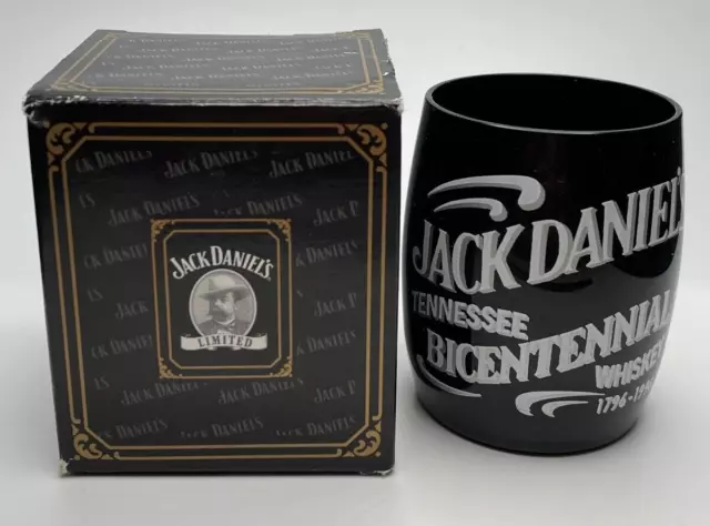 Jack Daniels Legends of Lynchburg 2002 Shot Glass: JD Bicentennial 1796-1996