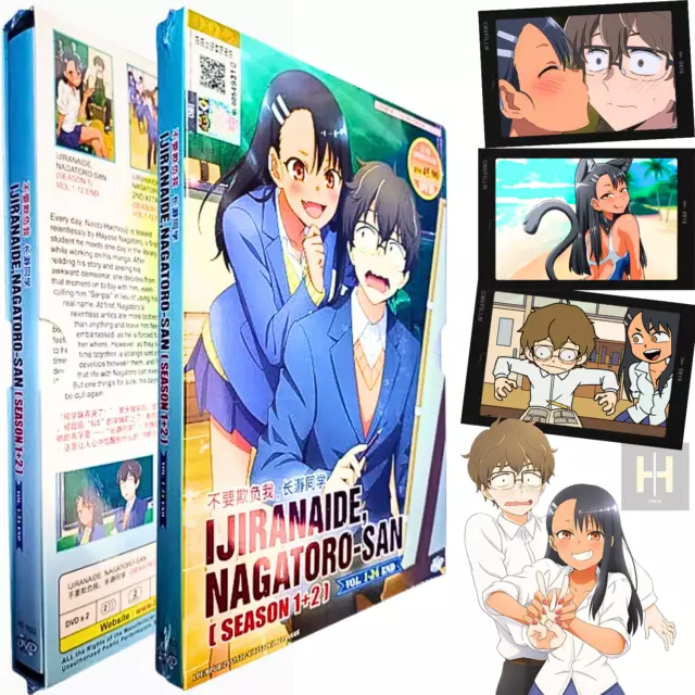 IJIRANAIDE, NAGATORO-SAN SEASON 1+2 ANIME TV SERIE 1-24 EP ENG DUB SHP FROM  USA