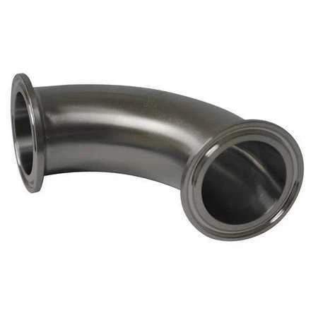 Zoro Select Eg2c-6L4.0 4" Clamp T316l Ss 90 Degree Elbow