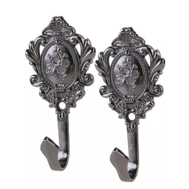 2 Pcs Antique Curtain Tie Backs Holdback Window Drapery Hooks