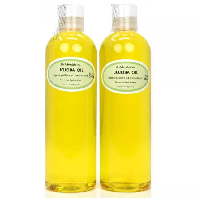 Jojoba Oil Cold Pressed Unrefined Golden Fresh Pure Natural