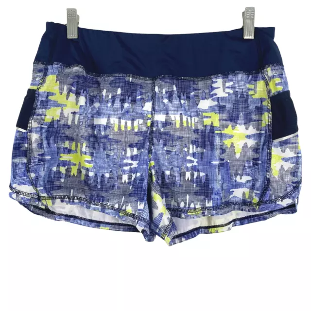 Athleta Printed Running Shorts Multicolored Women's Medium