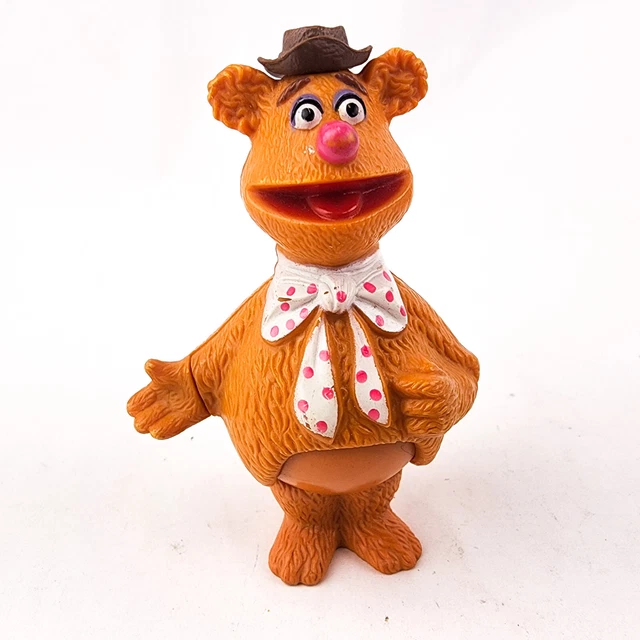 Vintage Fozzie Bear Figure Muppets Show Players 1978 Jim Henson Cake Topper
