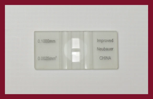 CELL COUNTING CHAMBER Improved Neubauer Hemocytometer New Blood Cell ...