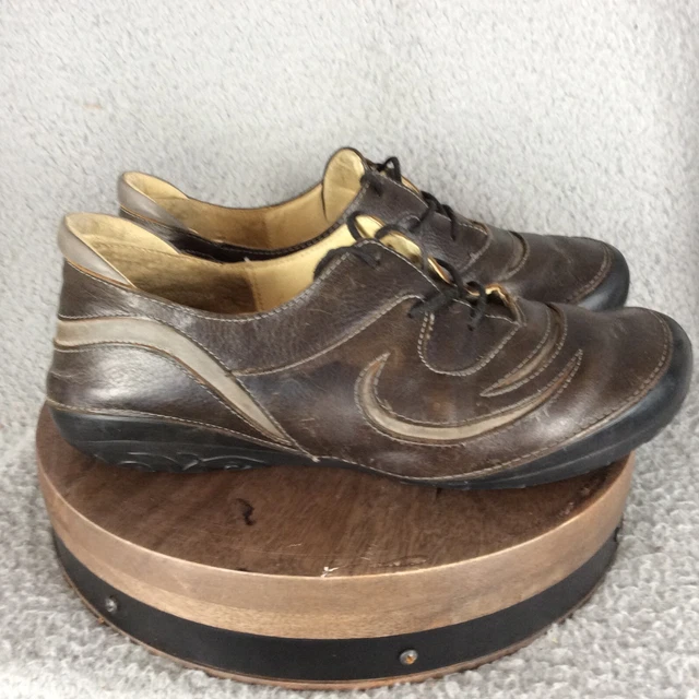 Naot Shoes Womens 40 US 9 Brown Gray Leather Oxfords Lace Classic Casual Comfort