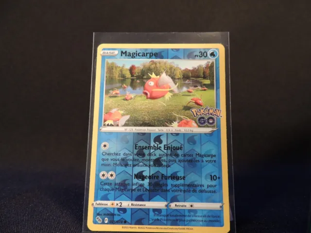 Carte Pokémon Go Magicarpe 021/078 HOLO REVERSE COMMUNE  VF