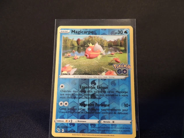 Carte Pokémon Go Magicarpe 021/078 HOLO REVERSE COMMUNE  VF