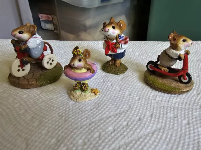 wee forest folk mice figurines