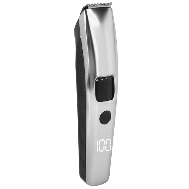 (Silver)Rechargeable Electric Hair Clipper Salon Household Hair Trimmer Cut IDM