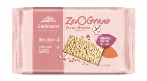 Integral Rice Crackers INTEGRAL CRACKERS GALBUSERA Zerograno Gluten-Free Puffed Rice Crackers ...
