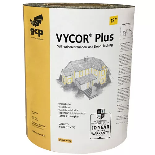 Grace Vycor Plus Self-Adhered Window and Door Flashing - 12in. - Carton of 6 ...