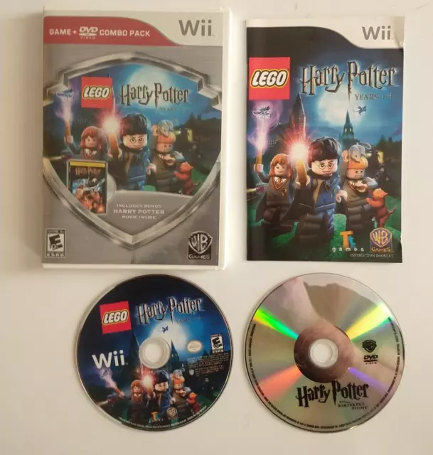 Harry Potter Years 1-4 Nintendo Wii Video Game with Movie-DVD Combo Pack