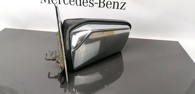 MERCEDES BENZ W123 Left Side Exterior Rear View Mirror Chrome Manual £ ...