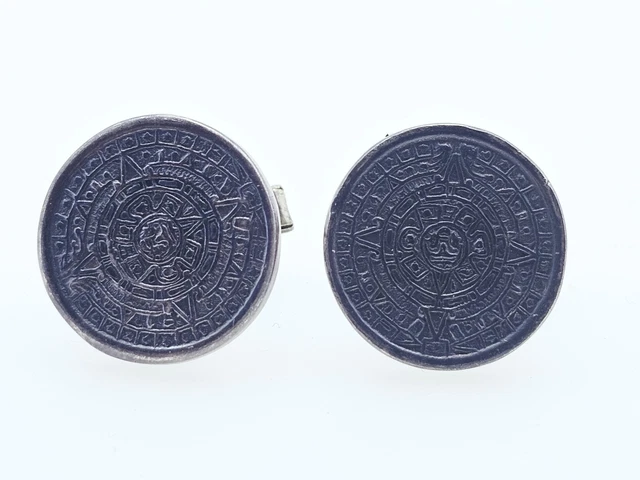 Boutons De Manchettes En Argent Sterling 1er Titre 950/1000 - Poinçon Corne D'abondance, Occasion