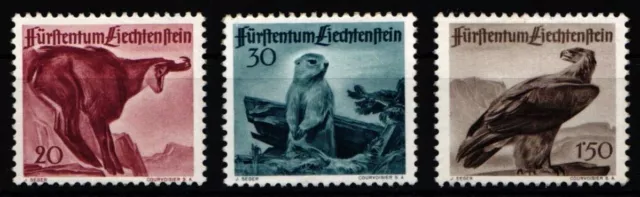 Liechtenstein 253-255 postfrisch Wildtiere #NF128